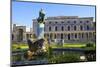 Statue of Frederick Adam in Front of the Palace of St. Michael and St. George, Greek Islands-Neil Farrin-Mounted Photographic Print