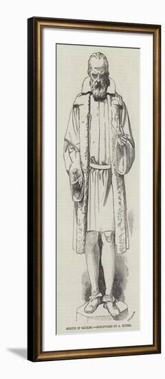 Statue of Galileo, Sculptured by a Munro-null-Framed Giclee Print