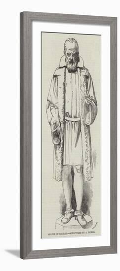 Statue of Galileo, Sculptured by a Munro-null-Framed Giclee Print