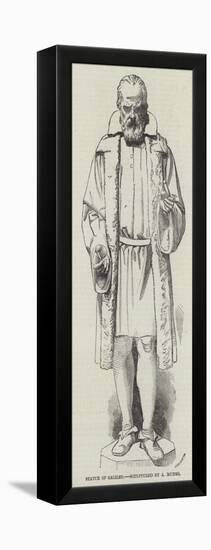 Statue of Galileo, Sculptured by a Munro-null-Framed Premier Image Canvas