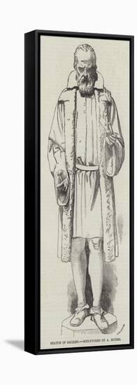 Statue of Galileo, Sculptured by a Munro-null-Framed Premier Image Canvas