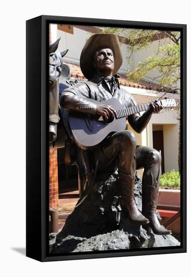 Statue of Gene Autry at the Autry National Center and Museum of the American West in Griffith…-null-Framed Premier Image Canvas