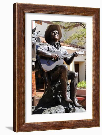 Statue of Gene Autry at the Autry National Center and Museum of the American West in Griffith…-null-Framed Photographic Print