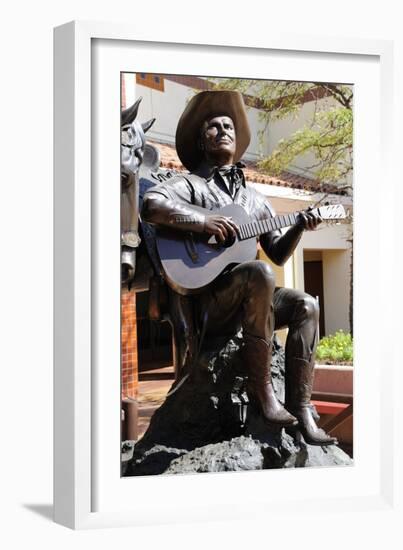 Statue of Gene Autry at the Autry National Center and Museum of the American West in Griffith…-null-Framed Photographic Print