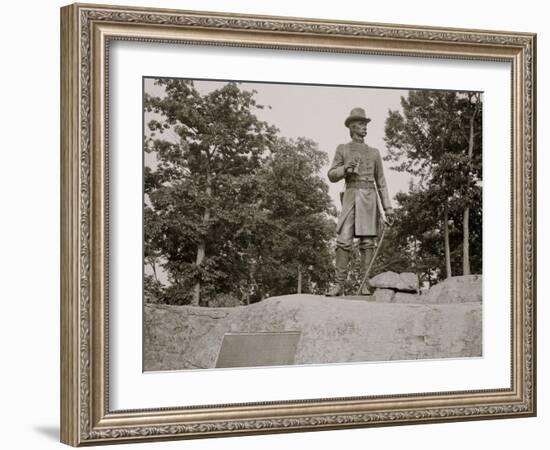 Statue of General Warren, Gettysburg, Pa.-null-Framed Photo