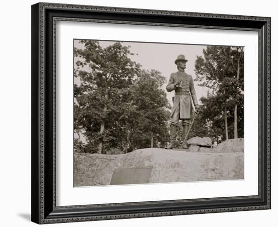 Statue of General Warren, Gettysburg, Pa.-null-Framed Photo