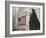 Statue of George Washington in Front of the Federal Building and the New York Stock Exchange-Amanda Hall-Framed Photographic Print