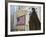 Statue of George Washington in Front of the Federal Building and the New York Stock Exchange-Amanda Hall-Framed Photographic Print