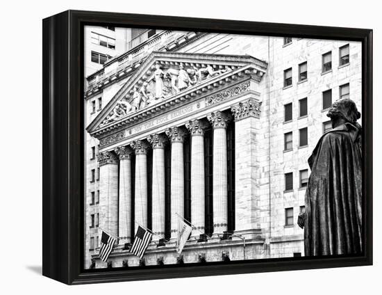 Statue of George Washington, New York Stock Exchange Building, Wall Street, Manhattan, NYC-Philippe Hugonnard-Framed Premier Image Canvas