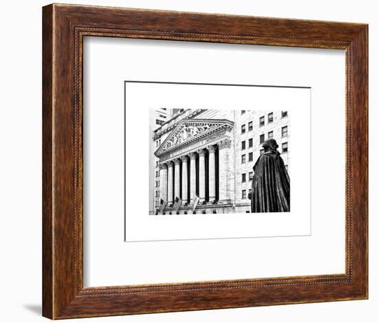 Statue of George Washington, New York Stock Exchange Building, Wall Street, Manhattan, NYC-Philippe Hugonnard-Framed Art Print