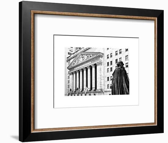 Statue of George Washington, New York Stock Exchange Building, Wall Street, Manhattan, NYC-Philippe Hugonnard-Framed Art Print