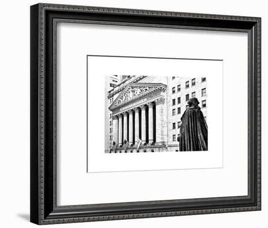 Statue of George Washington, New York Stock Exchange Building, Wall Street, Manhattan, NYC-Philippe Hugonnard-Framed Art Print