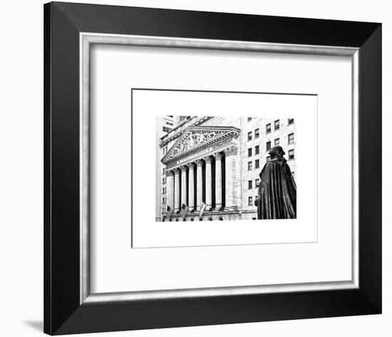 Statue of George Washington, New York Stock Exchange Building, Wall Street, Manhattan, NYC-Philippe Hugonnard-Framed Art Print