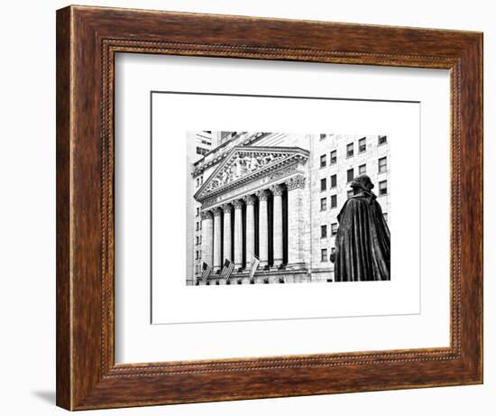 Statue of George Washington, New York Stock Exchange Building, Wall Street, Manhattan, NYC-Philippe Hugonnard-Framed Art Print