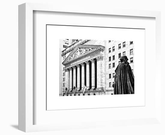 Statue of George Washington, New York Stock Exchange Building, Wall Street, Manhattan, NYC-Philippe Hugonnard-Framed Art Print