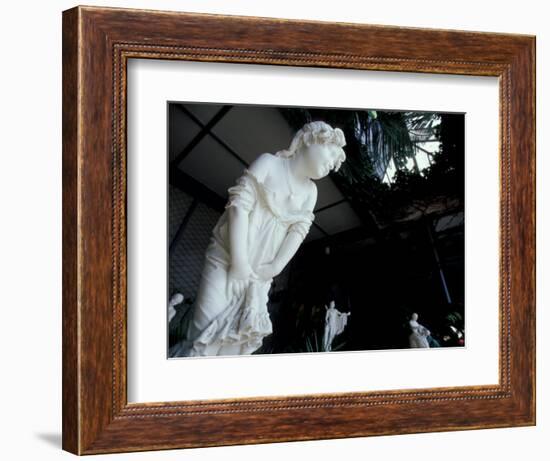 Statue of Girl in Garden Atrium, Vorontsov Palace, Yalta, Ukraine-Cindy Miller Hopkins-Framed Photographic Print