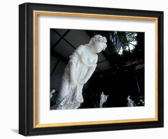 Statue of Girl in Garden Atrium, Vorontsov Palace, Yalta, Ukraine-Cindy Miller Hopkins-Framed Photographic Print