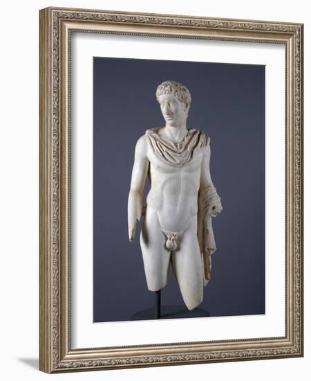 Statue of God or Hero (Marble)-Roman-Framed Giclee Print