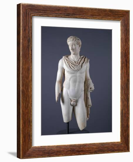 Statue of God or Hero (Marble)-Roman-Framed Giclee Print