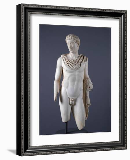 Statue of God or Hero (Marble)-Roman-Framed Giclee Print