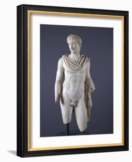 Statue of God or Hero (Marble)-Roman-Framed Giclee Print