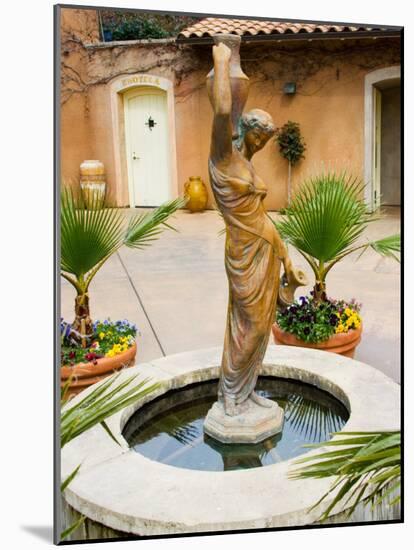 Statue of Goddess at Viansa Winery, Sonoma Valley, California, USA-Julie Eggers-Mounted Photographic Print