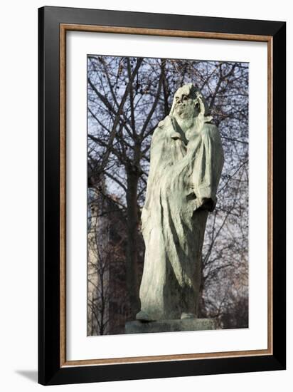 Statue of Honore of Balzac (1799-1850), French Writer, Bronze Sculpture by Auguste Rodin (1840-1917-Auguste Rodin-Framed Giclee Print