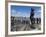 Statue of Horatio Nelson Overlooking the Thames and Canary Wharf, Greenwich, London, England-Ethel Davies-Framed Photographic Print