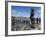 Statue of Horatio Nelson Overlooking the Thames and Canary Wharf, Greenwich, London, England-Ethel Davies-Framed Photographic Print
