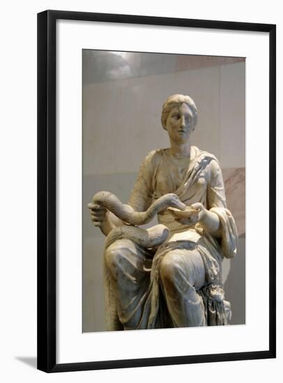 Statue of Hygieia, Goddess of Health-null-Framed Photographic Print