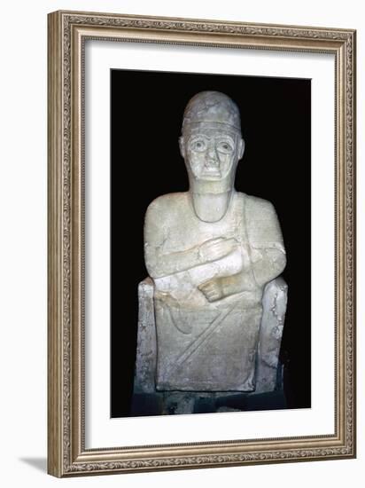 Statue of Idrimi, Late Bronze Age/Syrian, 16th century BC. Artist: Unknown-Unknown-Framed Giclee Print