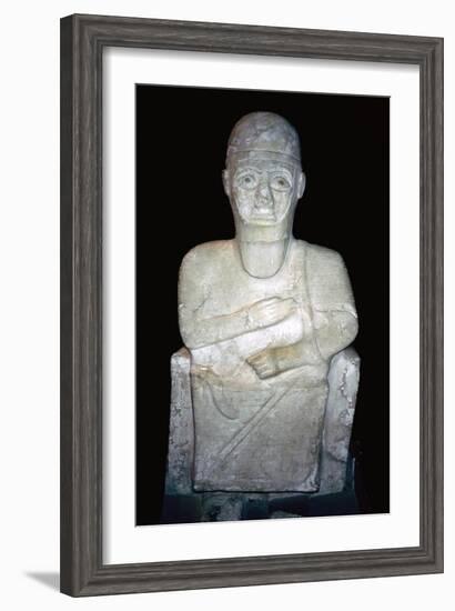 Statue of Idrimi, Late Bronze Age/Syrian, 16th century BC. Artist: Unknown-Unknown-Framed Giclee Print