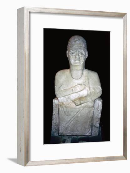 Statue of Idrimi, Late Bronze Age/Syrian, 16th century BC. Artist: Unknown-Unknown-Framed Giclee Print