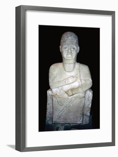Statue of Idrimi, Late Bronze Age/Syrian, 16th century BC. Artist: Unknown-Unknown-Framed Giclee Print