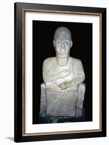 Statue of Idrimi, Late Bronze Age/Syrian, 16th century BC. Artist: Unknown-Unknown-Framed Giclee Print