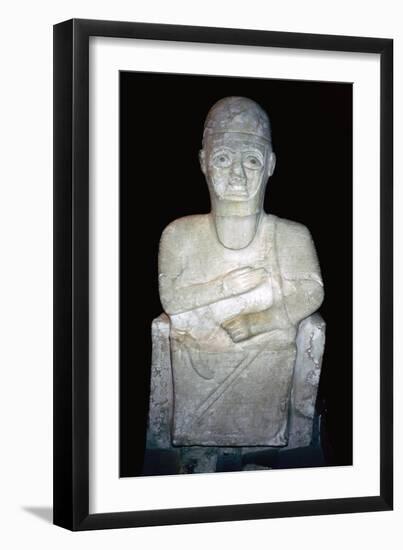 Statue of Idrimi, Late Bronze Age/Syrian, 16th century BC. Artist: Unknown-Unknown-Framed Giclee Print