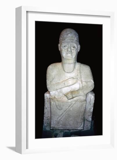 Statue of Idrimi, Late Bronze Age/Syrian, 16th century BC. Artist: Unknown-Unknown-Framed Giclee Print