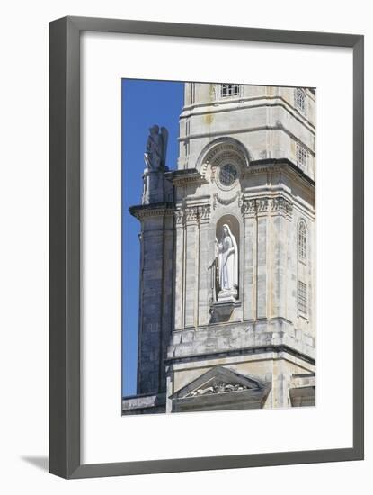 Statue of Immaculate Heart of Mary, in Niche on Tower of Sanctuary of Our Lady of Fatima-null-Framed Giclee Print