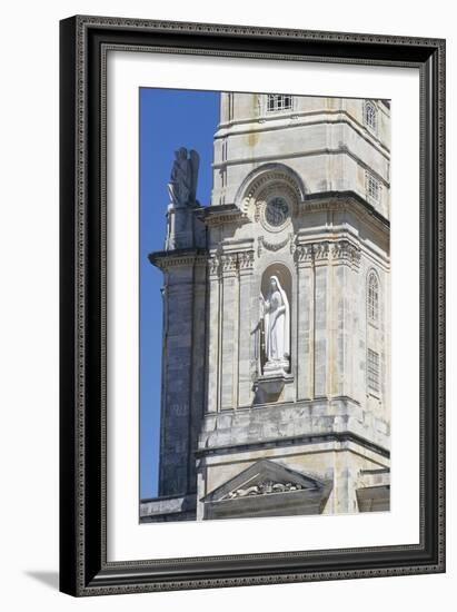 Statue of Immaculate Heart of Mary, in Niche on Tower of Sanctuary of Our Lady of Fatima-null-Framed Giclee Print