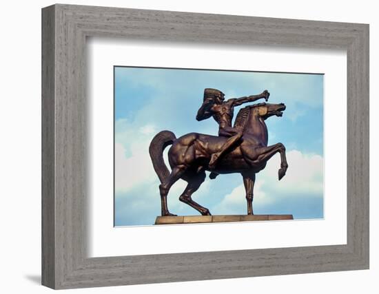 Statue of Indian on Horse, Grant Park, Chicago, Illinois-null-Framed Photographic Print