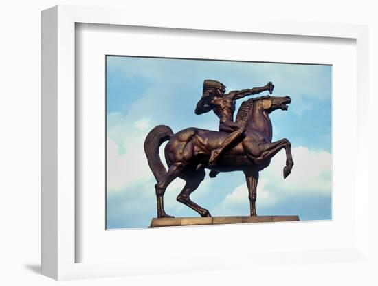 Statue of Indian on Horse, Grant Park, Chicago, Illinois-null-Framed Photographic Print