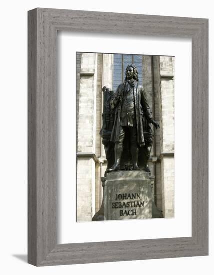 Statue of J. S. Bach on Grounds of St. Thomas Church, Leipzig, Germany-Dave Bartruff-Framed Photographic Print