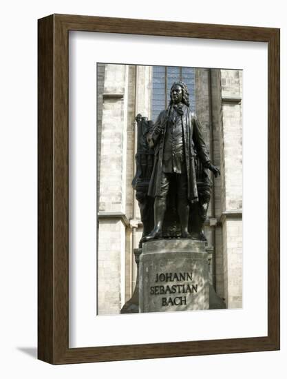 Statue of J. S. Bach on Grounds of St. Thomas Church, Leipzig, Germany-Dave Bartruff-Framed Photographic Print