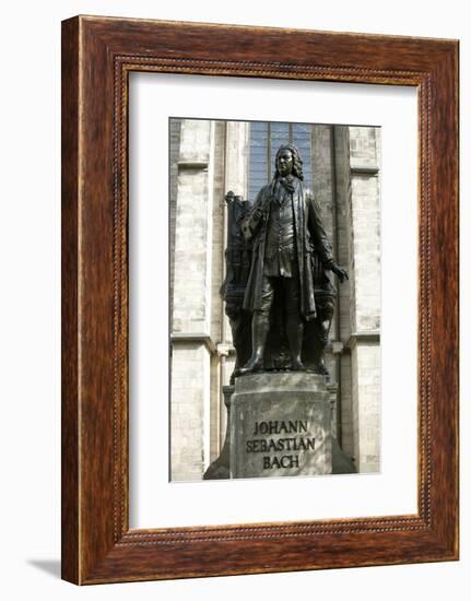 Statue of J. S. Bach on Grounds of St. Thomas Church, Leipzig, Germany-Dave Bartruff-Framed Photographic Print