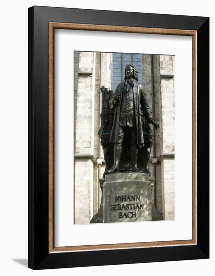 Statue of J. S. Bach on Grounds of St. Thomas Church, Leipzig, Germany-Dave Bartruff-Framed Photographic Print