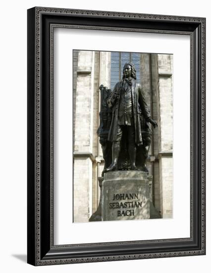 Statue of J. S. Bach on Grounds of St. Thomas Church, Leipzig, Germany-Dave Bartruff-Framed Photographic Print