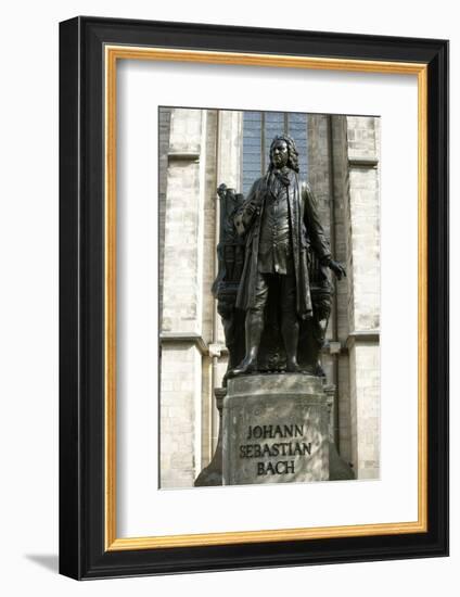 Statue of J. S. Bach on Grounds of St. Thomas Church, Leipzig, Germany-Dave Bartruff-Framed Photographic Print