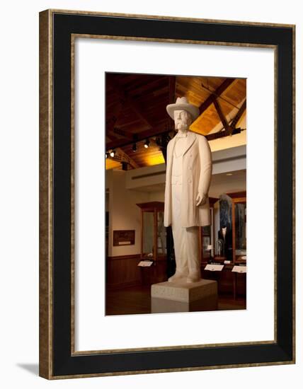 Statue of Jack Daniels at the Whiskey Distillery in Lynchburg Tennessee-null-Framed Photographic Print