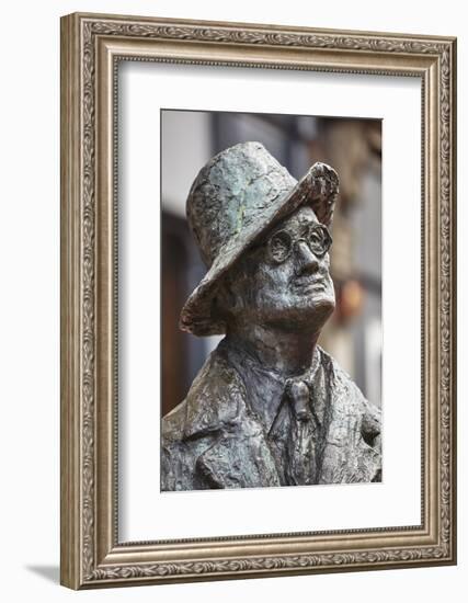 Statue of James Joyce, O'Connell Street, Dublin, Republic of Ireland, Europe-Nigel Hicks-Framed Photographic Print