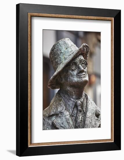 Statue of James Joyce, O'Connell Street, Dublin, Republic of Ireland, Europe-Nigel Hicks-Framed Photographic Print